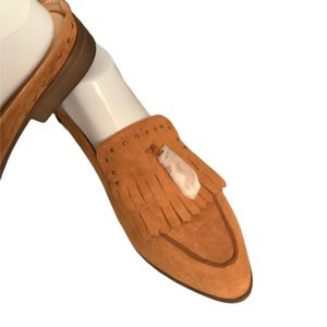 Brand New, Never Worn Suede Mules! Size 10